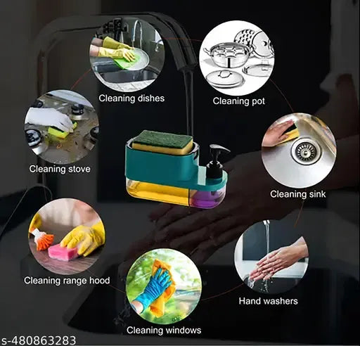 3 in 1 Soap Dispenser for Kitchen Dishwasher